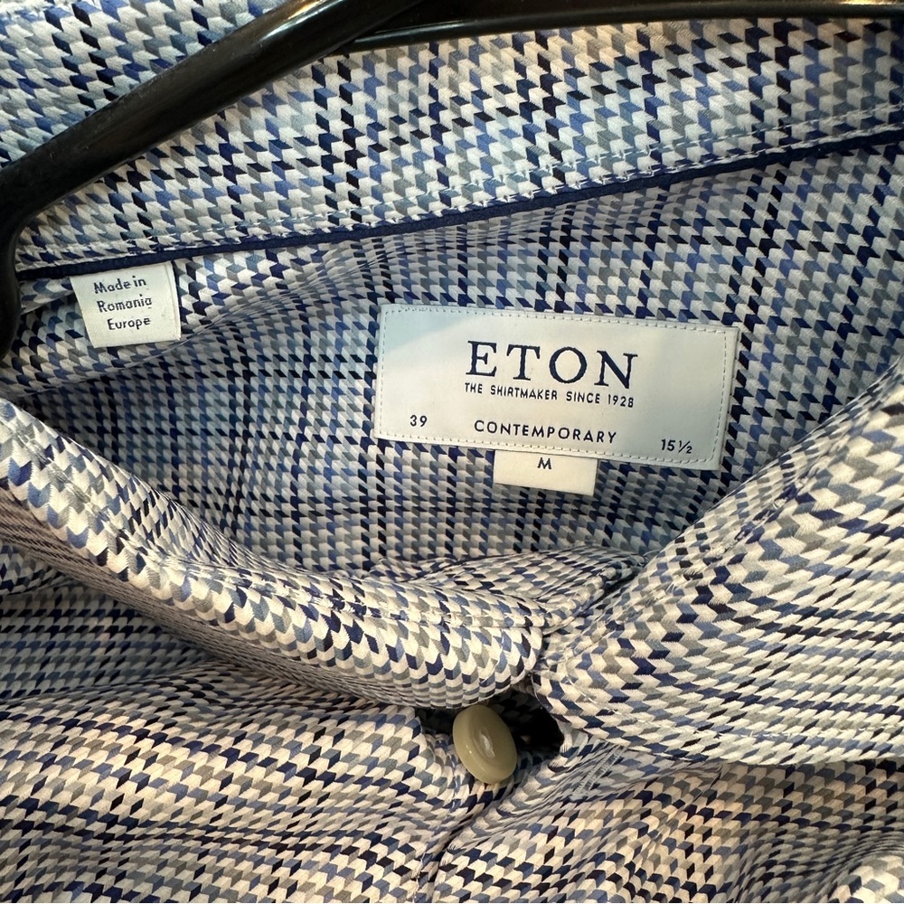 Pre owned Men’s Eton Dress Shirt -Like New - Picture 4 of 16